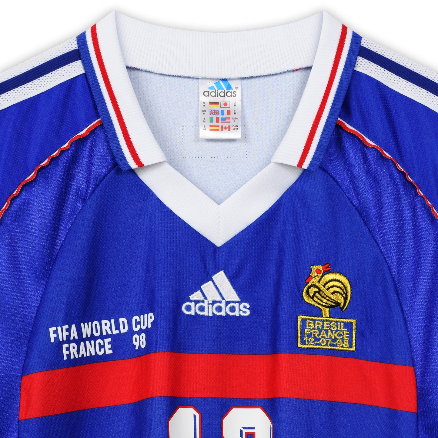 FFF Frankreich 1998, Heim-Trikot, 12 Thierry Henry