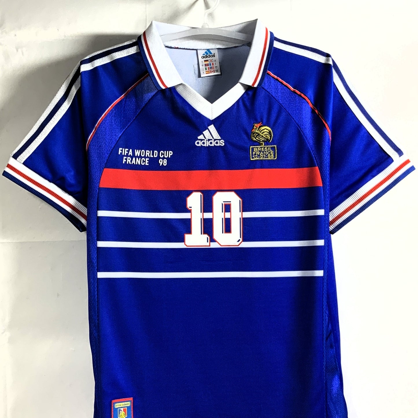 FFF Frankreich 1998, Heim-Trikot, 10 Zinédine Zidane