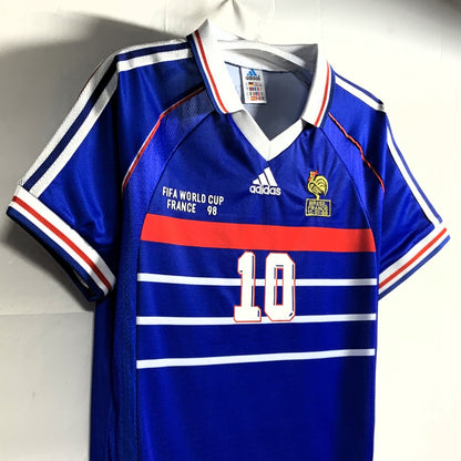 FFF Frankreich 1998, Heim-Trikot, 10 Zinédine Zidane