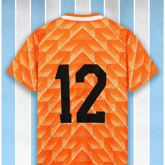 KNVB Niederlande 1988-89, Heim-Trikot, 12 van Basten