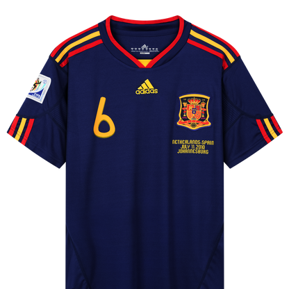 RFEF Spanien 2010, Auswärts-Trikot, 6 Andrés Iniesta