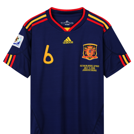 RFEF Spanien 2010, Auswärts-Trikot, 6 Andrés Iniesta