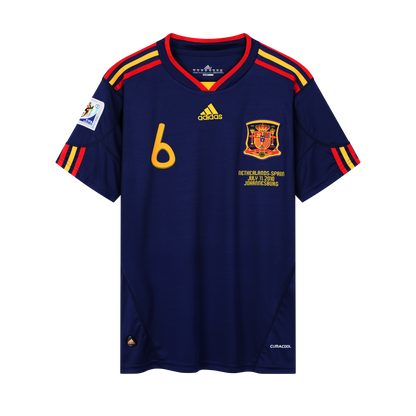 RFEF Spanien 2010, Auswärts-Trikot, 6 Andrés Iniesta