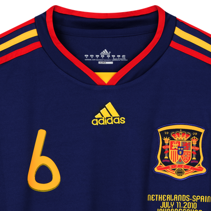 RFEF Spanien 2010, Auswärts-Trikot, 6 Andrés Iniesta