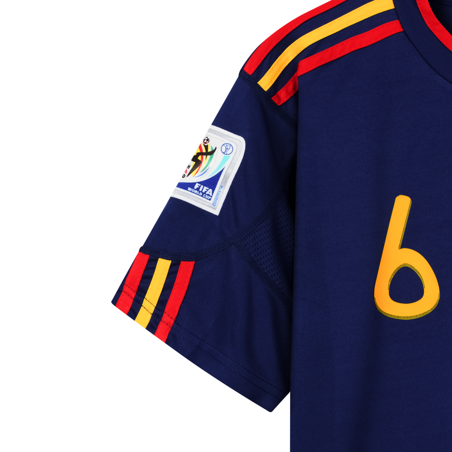 RFEF Spanien 2010, Auswärts-Trikot, 6 Andrés Iniesta