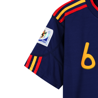 RFEF Spanien 2010, Auswärts-Trikot, 6 Andrés Iniesta