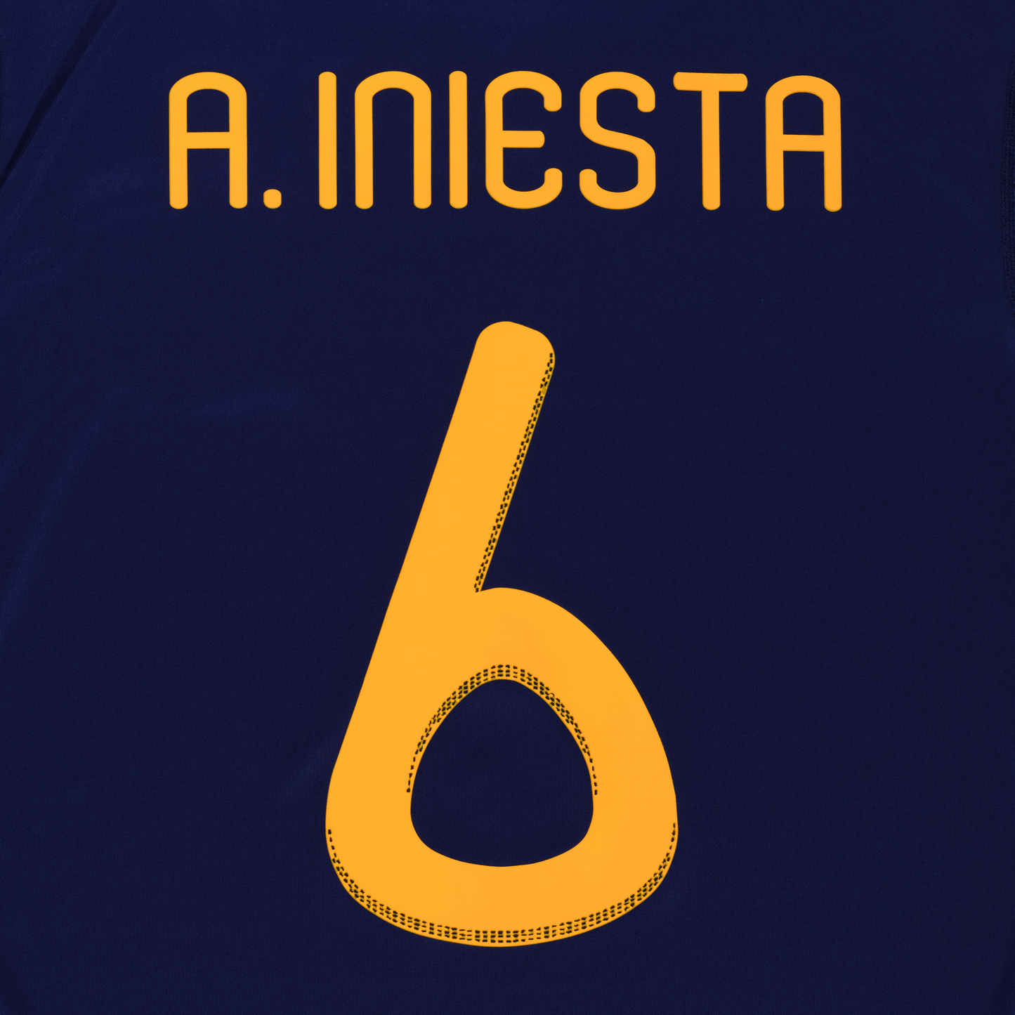 RFEF Spanien 2010, Auswärts-Trikot, 6 Andrés Iniesta