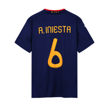 RFEF Spanien 2010, Auswärts-Trikot, 6 Andrés Iniesta